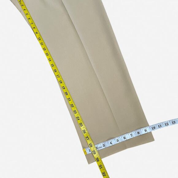 Vintage Pendleton Polyester Pant Suit 2 Piece 12/14 Beige Lined Short Sleeve Top - Picture 12 of 12